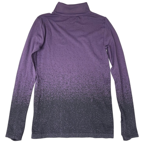 Athleta Shirt Womens Large Purple‎ Ombre Base Layer Granola Girl Stretch Comfort - Picture 2 of 6